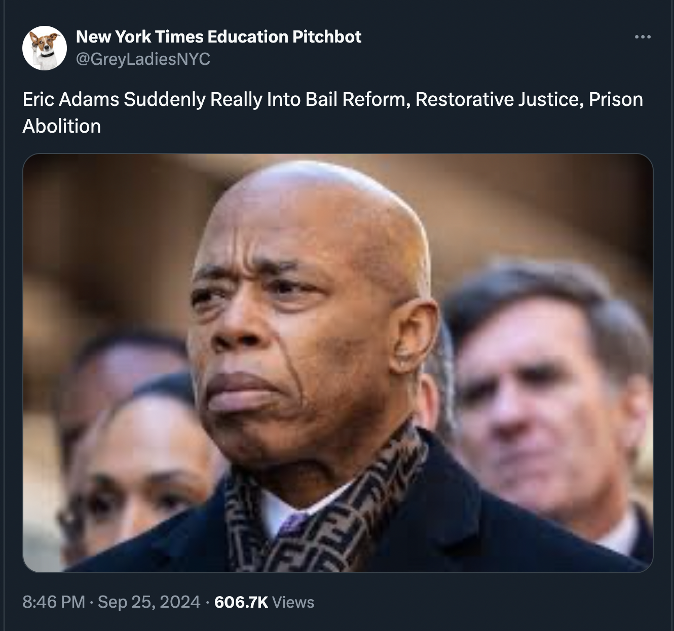 mayor of new york city - New York Times Education Pitchbot Eric Adams Suddenly Really Into Bail Reform, Restorative Justice, Prison Abolition Views